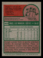 1975 Topps #452 Angel Mangual Ex-Mint  ID: 398337