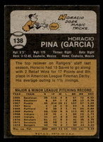 1973 Topps #138 Horacio Pina Ex-Mint  ID: 398680