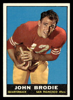 1961 Topps #59 John Brodie Ex-Mint RC Rookie  ID: 399692