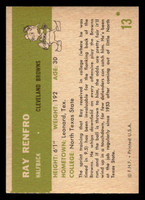1961 Fleer #13 Ray Renfro Ex-Mint  ID: 399759