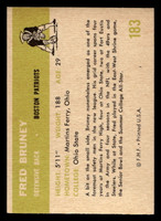 1961 Fleer #183 Fred Bruney Ex-Mint  ID: 399932