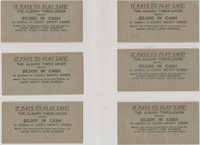 1953 M18 Lucky Safety Cards Lot 10 & 7 Are Different  #*sku36065