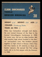 1962 Fleer #38 Eldon Danenhauer Near Mint+  ID: 400012