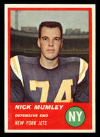 1963 Fleer #22 Nick Mumley Ex-Mint  ID: 400138