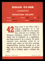 1963 Fleer #42 Doug Cline Ex-Mint 