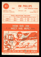 1963 Topps #41 Jim Phillips Ex-Mint  ID: 400342