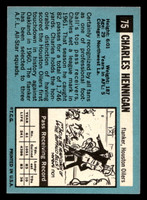 1964 Topps #75 Charlie Hennigan Ex-Mint SP  ID: 400629