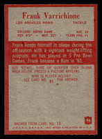 1965 Philadelphia #96 Frank Varrichione Ex-Mint  ID: 400931