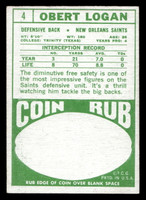 1968 Topps #4 Obert Logan Ex-Mint  ID: 401355