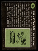 1969 Topps #84 Jim Katcavage Near Mint  ID: 401682
