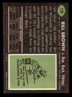 1969 Topps #170 Bill Brown Ex-Mint  ID: 401772