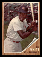 1962 Topps #14 Bill White Excellent+  ID: 401823