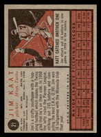 1962 Topps #21 Jim Kaat Ex-Mint  ID: 401829