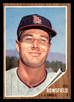 1962 Topps #369 Ted Bowsfield UER Near Mint 