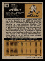 1971 Topps #99 Ernie Wright Near Mint  ID: 402971
