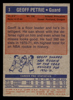 1972-73 Topps #3 Geoff Petrie Very Good  ID: 403611