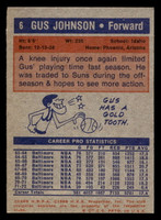 1972-73 Topps #6 Gus Johnson Near Mint  ID: 403618