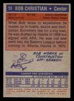 1972-73 Topps #53 Bob Christian Near Mint  ID: 403744