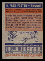 1972-73 Topps #66 Fred Foster Near Mint  ID: 403780