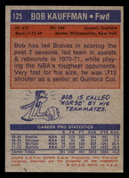 1972-73 Topps #125 Bob Kauffman Very Good  ID: 403949