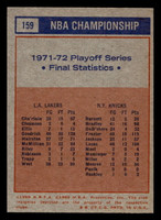 1972-73 Topps #159 NBA Champs Lakers Near Mint  ID: 404039