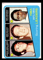 1972-73 Topps #171 Kareem Abdul-Jabbar/John Havlicek/Nate Archibald NBA League Leaders Ex-Mint  ID: 404066