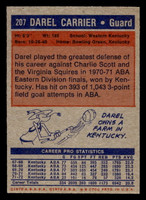 1972-73 Topps #207 Darell Carrier Near Mint+ 