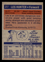 1972-73 Topps #217 Les Hunter Very Good  ID: 404155