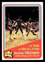 1972-73 Topps #252 Donnie Freeman AS Near Mint+  ID: 404213