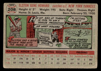 1956 Topps #208 Elston Howard Very Good  ID: 404820