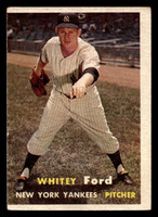 1957 Topps #25 Whitey Ford Poor Pinhole 