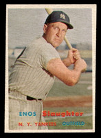 1957 Topps #215 Enos Slaughter Excellent Miscut 