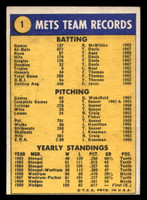 1970 Topps #1 World Champions Mets G-VG 