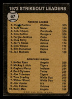 1973 Topps #67 Steve Carlton/Nolan Ryan Strikout Leaders G-VG  ID: 405420