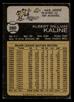 1973 Topps #280 Al Kaline Very Good  ID: 405466