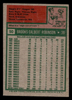 1975 Topps #50 Brooks Robinson Excellent  ID: 405669