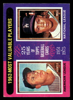 1975 Topps #200 Mickey Mantle/Maury Wills 1962 MVP's Ex-Mint  ID: 405702