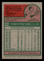 1975 Topps #560 Tony Perez Ex-Mint  ID: 405756