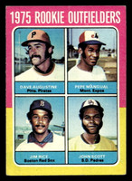1975 Topps #616 Dave Augustine/Pepe Mangual/Jim Rice/John Scott Rookie Outfielders Excellent RC Rookie  ID: 405767