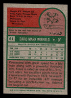 1975 Topps Mini #61 Dave Winfield Ex-Mint  ID: 405787
