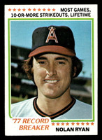 1978 Topps #6 Nolan Ryan RB Excellent+  ID: 405874