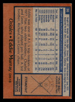 1978 Topps #36 Eddie Murray Excellent+ RC Rookie  ID: 405879