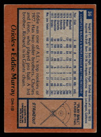 1978 Topps #36 Eddie Murray VG-EX RC Rookie  ID: 405880