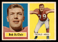 1957 Topps #18 Bob St. Clair Excellent 