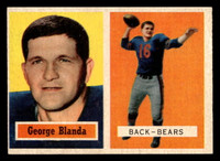 1957 Topps #31 George Blanda Excellent+  ID: 405963