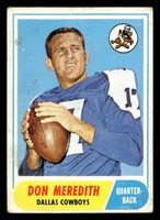 1968 Topps #25 Don Meredith G-VG  ID: 406004