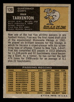 1971 Topps #120 Fran Tarkenton VG-EX  ID: 406100