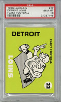 1975 Laughlin Flaky Football #22 Detroit Loins PSA 10 Gem Mint