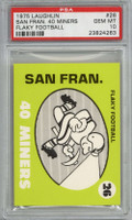 1975 Laughlin Flaky Football #26 San Fran. 40 Miners PSA 10 Gem Mint