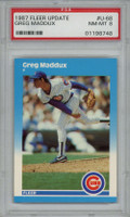 1987 Fleer Update #U-68 Greg Maddux Cubs RC Rookie PSA 8 NM-Mint ID: 407471